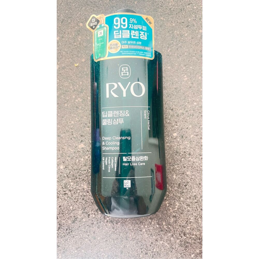 Ryo Oily Scalp Deep Cleansing Cooling Shampoo 480ml Korean